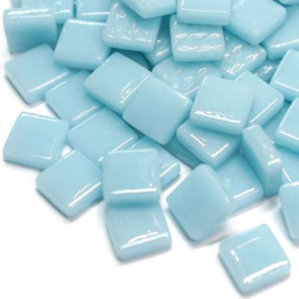 Mozaiek glastegeltjes 12 mm 50 gram Pastel Aqua 60