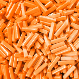 Glas Staafjes per 50 gram Oranje 18