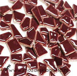 Keramiek Puzzelstukjes per 100 gram Bordeaux 047