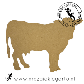 Ondergrond voor mozaiek MDF Koe 15 cm