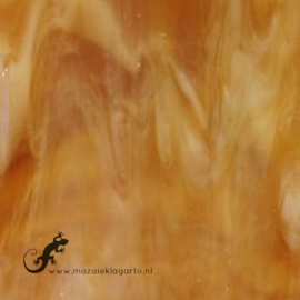 Glasplaat 19 x 20 cm Amber Semi Translucent CAG072st