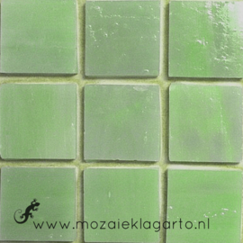 Tiffany glastegels 2x2 cm per 25 Pistachegroen 018