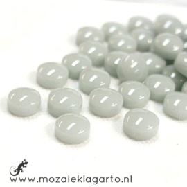 Glasdruppel Rond 12 mm per 50 gram Pastel Grijs 042