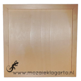 Ondergrond voor mozaiek  Hout Paneel met lijst 36x36 cm