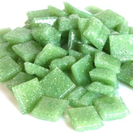 Basis glastegeltjes 1 x 1 cm per 50 gram Lentegroen