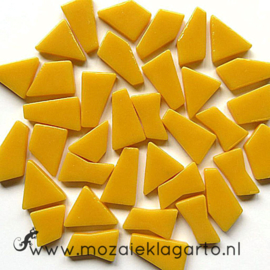 Mozaiek puzzelstukjes Glas 100 gram Warm Geel 032