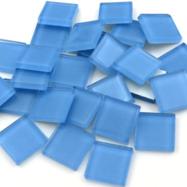 Crystal glastegels 2x2 cm 150 gram Hemelsblauw 102