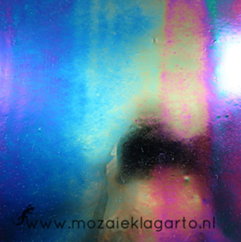 Glasplaat 20x20 cm Iriserend Zwart W90-02i