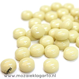 Glasdruppel Rond 12 mm per 50 gram Creme 092