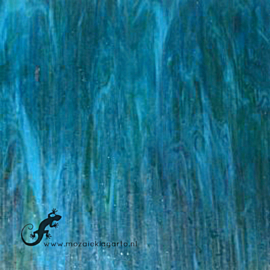 Glasplaat 19 x 20 cm Donker Zeegroen Semi Translucent 92