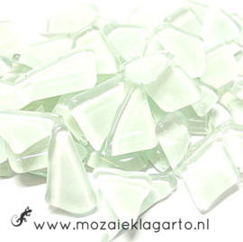 Mozaiek puzzelstukjes Soft Glas 100 gram Wit 061