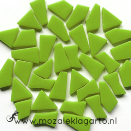 Mozaiek puzzelstukjes Glas 100 gram Lichtgroen 011