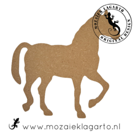 Ondergrond voor mozaiek MDF Paard 020