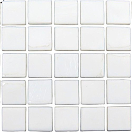 Glastegels 15 mm Opaal per 25 tegels Oxygen White 1