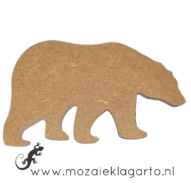 Ondergrond voor mozaiek MDF IJsbeer 14x8 cm