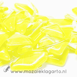 Mozaiek puzzelstukjes Soft Glas 100 gram Lichtgeel 023