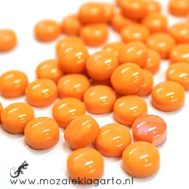 Glasdruppel Rond 12 mm per 50 gram Oranje 104