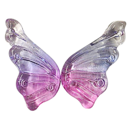 Vlindervleugels van Glas – Handgemaakt Lampwork (2 stuks)