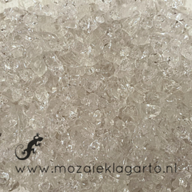 Glas Brokjes/Split Transparant grof ca  200 gram 437681