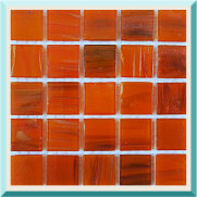 Mozaïektegeltjes Glas  2 x 2 cm Goudader per 25 tegels