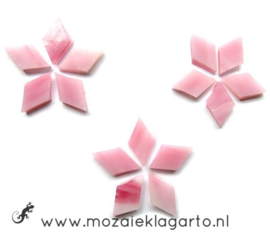 Wybertjes/Ruitjes 10x17 mm per 40 Roze 043-1