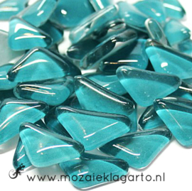 Mozaiek puzzelstukjes Soft Glas 100 gram Zeegroen 179