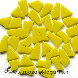 Mozaiek puzzelstukjes Glas 100 gram Geel 030