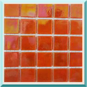 Mozaïektegeltjes Glas 2 x 2 cm Parelmoer per 25 tegels