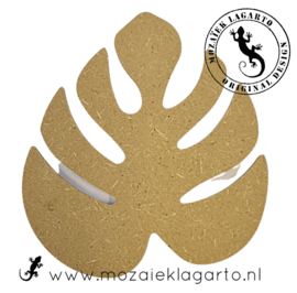 Ondergrond voor mozaiek MDF Monstera blad  15x15 cm