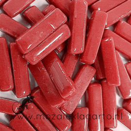 Glas Staafjes per 50 gram Donkerrood 117