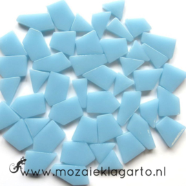 Mozaiek puzzelstukjes Glas 100 gram Licht Aqua 061