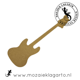 Ondergrond voor mozaiek MDF Gitaar 15 cm