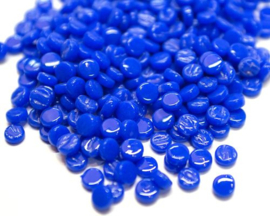 Glastegel Rond 8 mm per 50 gram Briljant Blauw 069