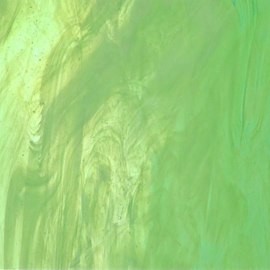 Glasplaat 19 x 20 cm Lichtgroen Semi Translucent 124