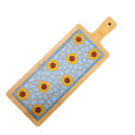 Mozaïek DIY Pakket – Borrelplank Zonnebloem of Madelief 14A