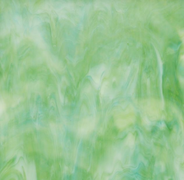 Glasplaat 20 x 20 cm Yang Translucent Groen/Wit Y174tl