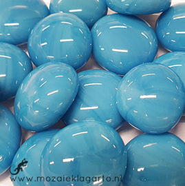 Glas Nugget 17-22 mm Opaal 50 gram Aqua 4481