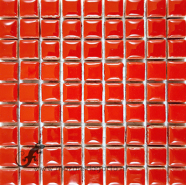 Keramiek tegel 10x10 mm per 81 Rood 401