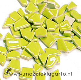 Keramiek Puzzelstukjes per 100 gram Lichtgroen 013