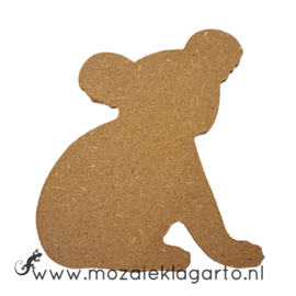 Ondergrond voor mozaiek MDF Koala 14x13 cm