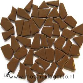 Mozaiek puzzelstukjes Glas 100 gram Koffiebruin 099