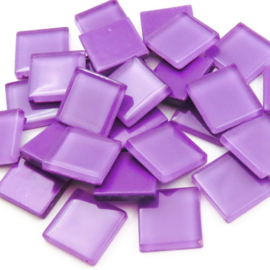 Crystal glastegels 2x2 cm 150 gram Lila 5