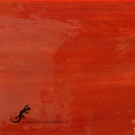Glasplaat 19 x 20 cm Cranberry Rood Semi Translucent CAG115st