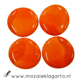 Glas Nugget 30-38 mm per 4 Opaal Oranje 4518