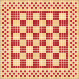 Patroon voor Mozaïek Vierkant  40X40 CM V1328