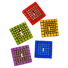 Mozaïek DIY pakket onderzetters Olympia – 5 stuks |79