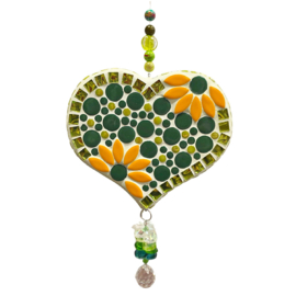 Mozaïekpakket  Suncatcher Hart Groen 57