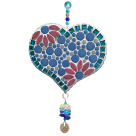 Mozaïekpakket  Suncatcher Hart Blauw 57