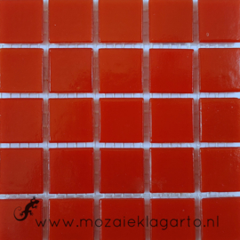 Basis glastegels Rood Glad per 25 tegels 096