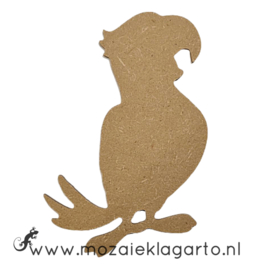 Ondergrond voor mozaiek MDF Papegaai 15x10 cm